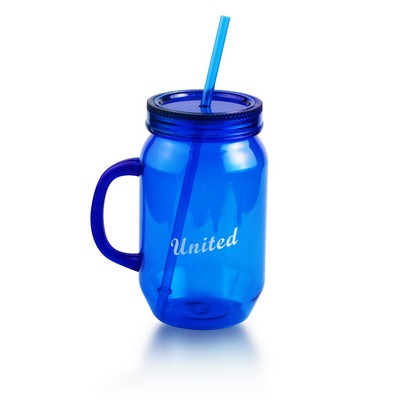 Mason Mug with Straw - 22 oz.