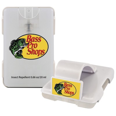 Easy-Reach TM Auto Visor Clip w/Credit Card Insect Repellent