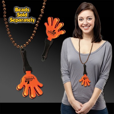 Digi-Print Orange & Black Hand Clapper w/Attached J Hook