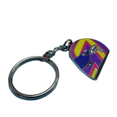 Metal Motor Heltmet Keychain