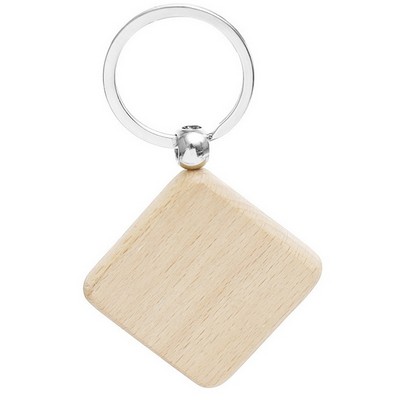 Diamond Wood Keychain