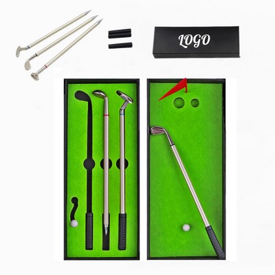 Portable Creative Mini Golf Ballpoint Pen Sets