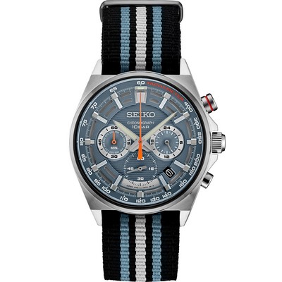 Seiko Chronograph Quartz Nylon Strap Watch