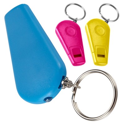 LED Whistle w/Key Chain