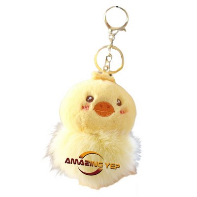 4.5" Keychain Squishmallow Plush Key Tag - Duck