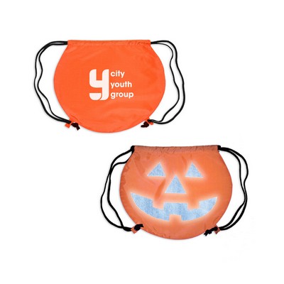 Pumpkin Drawstring Backpack - Orange