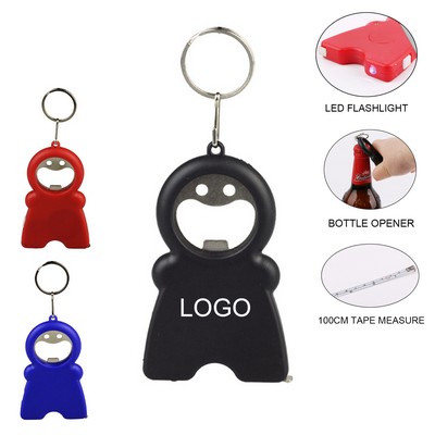 4in1 LED Bottle Opener Tape Measure