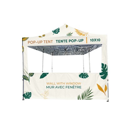 Wall 2-sided Printing For 10x10 ft Pop-up Tent