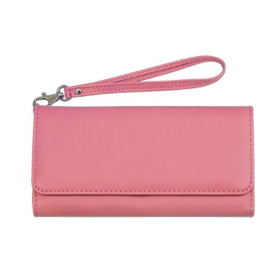 RFID Leatherette Wallet With Strap