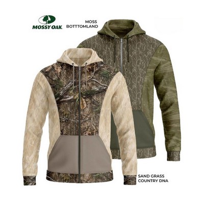 8.2 oz. Mossy Oak® Men's Zipper Hoodie W/ Pockets