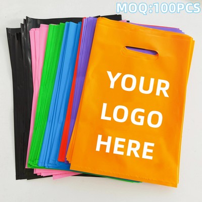 Recyclable Die Cut Handle Plastic Bag (14"x18")