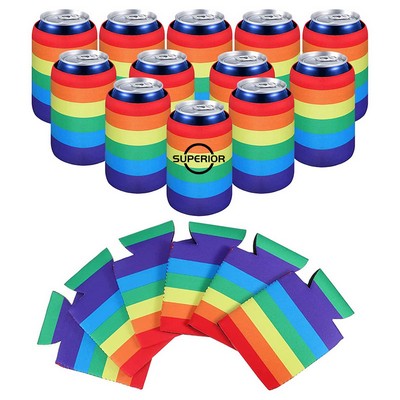 Rainbow Pride Can Coolers Sleeves