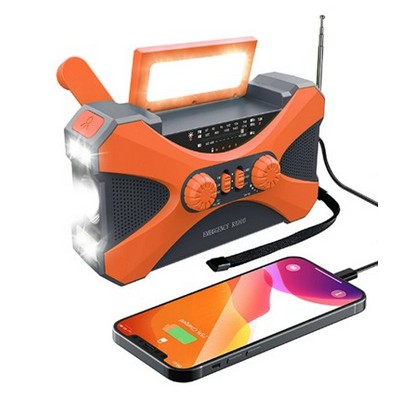 Multifuctional Emergency Outdoor Radio w/Solar Panel