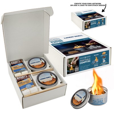 S'mores Party Pack featuring Endless Summer® Portable Campfire w/ Custom lid & Box Label