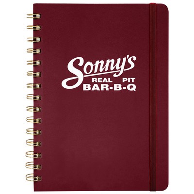 Hardcover Spiral Bound PU Leather Journal