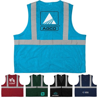 100% Polyester Premium Reflective Safety Vest