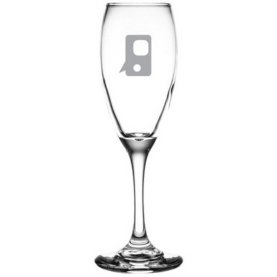 Deep Etched or Laser Engraved Libbey® 3996 Teardrop 5.75 oz. Flute Glass