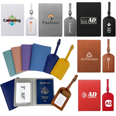 Passport Holder And Luggage Tag Set