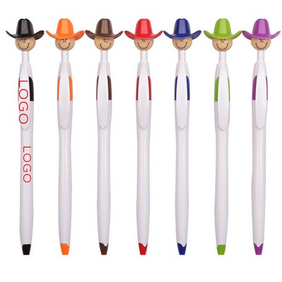 Cowboy Hat Smiley Ballpoint Pens