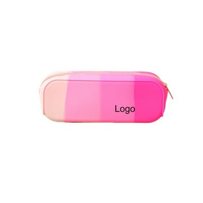 Gradient Color Silicone Pencil Case