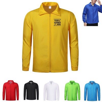 Zipper Windbreaker Jacket