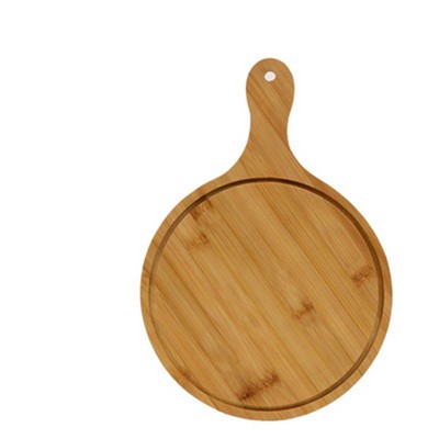 8" Round Bamboo Wood Hanging Chopping Board