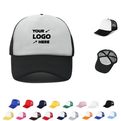 Foam Trucker Cap-Five Panels With Mesh Back