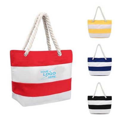 Large Canvas Beach Tote Bag