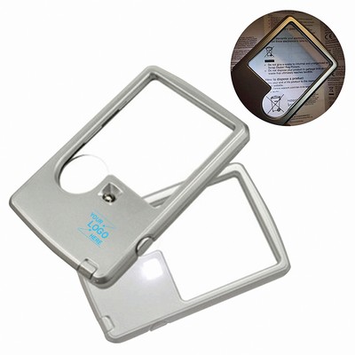 Illuminated LED Magnifying Glass with Leather Case