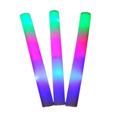 "Illuminating Fun: LED Glow Baton Wands - Light-Up Foam Sticks"