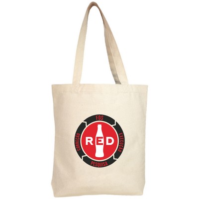 100% 10 oz. Cotton Canvas Heavyweight Tote Bag (13" x 12.5" x 3")