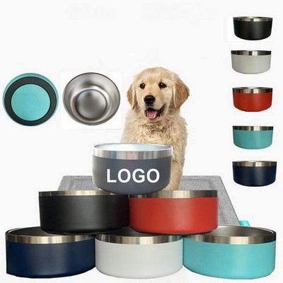 32 Oz. Double Layer Stainless Steel Pet Bowl