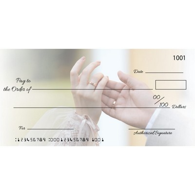 Custom Wedding Hand Big Checks