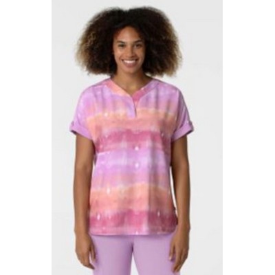 Wink™ Fashion Prints Women's Oversized Print Scrub