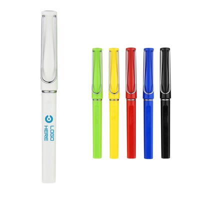 Plastic Ballpoint Pen With Lid