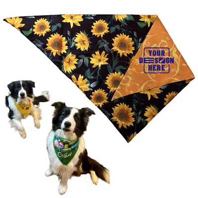 Custom Dog Bandanas Absorbent Triangle Scarves