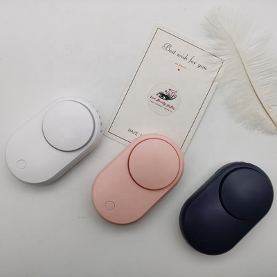 Mini Portable Rechargeable Bladeless Fan: Nail And Eyelash Fan Dryer