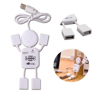 4 Ports USB 2.0 Human Shape(Free Shipping)