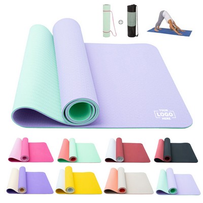 Custom Logo'd TPE Fitness & Yoga Mat(Free Shipping)