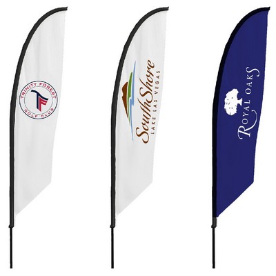 9' Single-Sided Feather Angle Flag