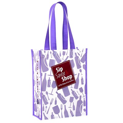 Custom Full-Color Laminated Non-Woven Promotional Tote Bag 9"x12"x4.5"