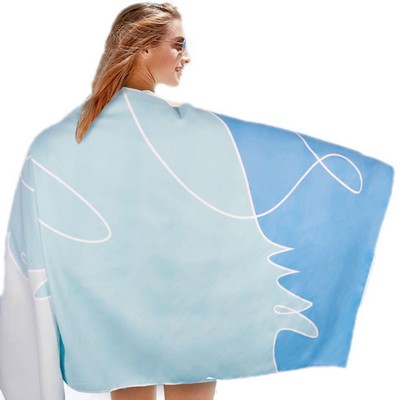 Quick-drying absorbent towl printed beach Blankets