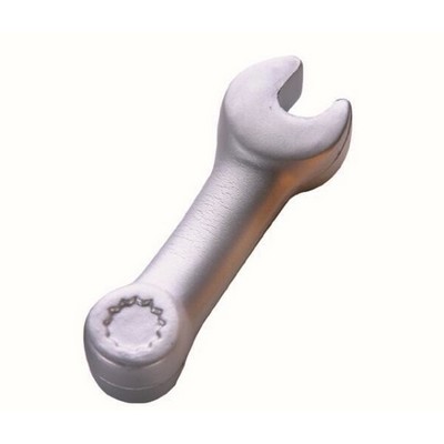 Silver Wrench Shaped Stress Reliever