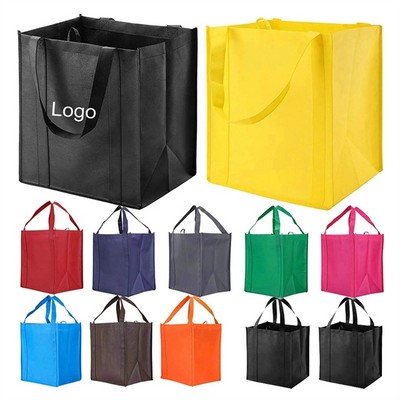 Reusable Big Reinforced Handle Grocery Bags