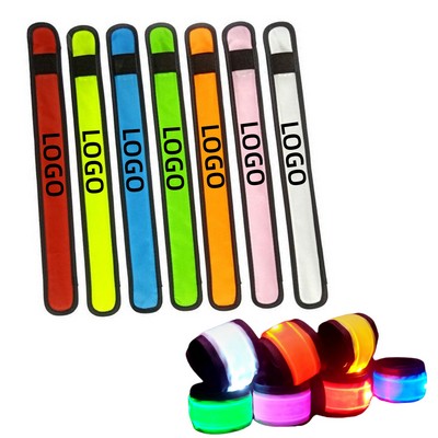 Polyester LED Light-Up Slap Bracelet