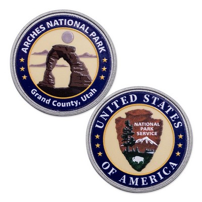 1 1/2" Challenge Coins-Silver -5-7 Days