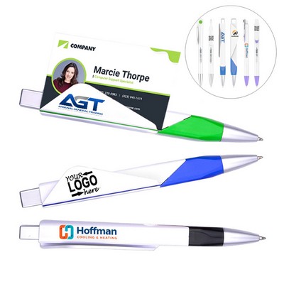 2 in1 Business Card Holder Ballpoint Pen