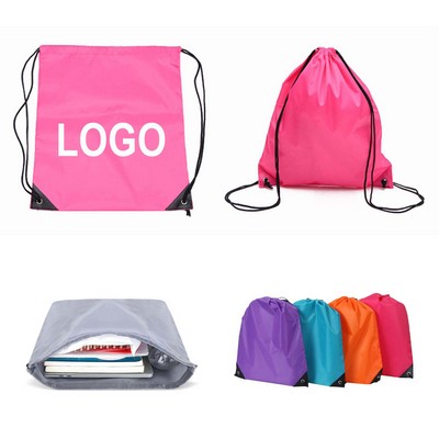 210D Polyester Drawstring Backpack