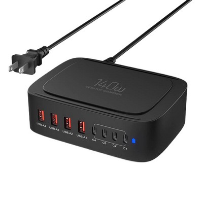 Power Hub 8-Port Desktop Charger - 140 W