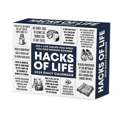 Hacks of Life 2025 6.2" x 5.4" Box Calendar